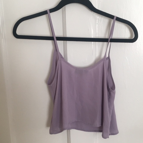 Top shop lilac cropped tank - Picture 3 of 6